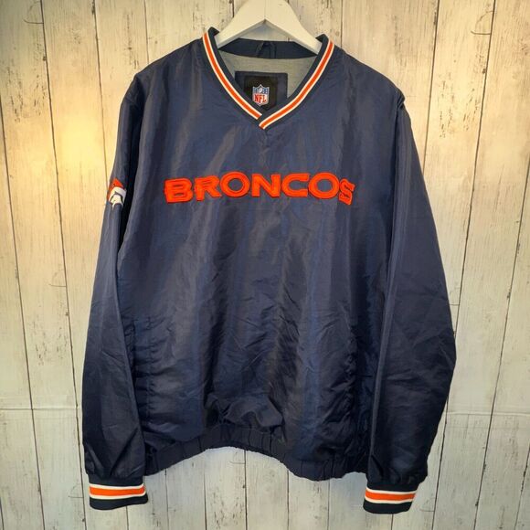 NFL Other - Denver Broncos NFL G-III Apparel Pullover Windbreaker Adult XL Pockets V-Neck
